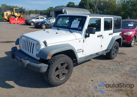2011 Jeep Wrangler Unlimited Sport из США, поврежденный, VIN 1J4BA3H12BL598298